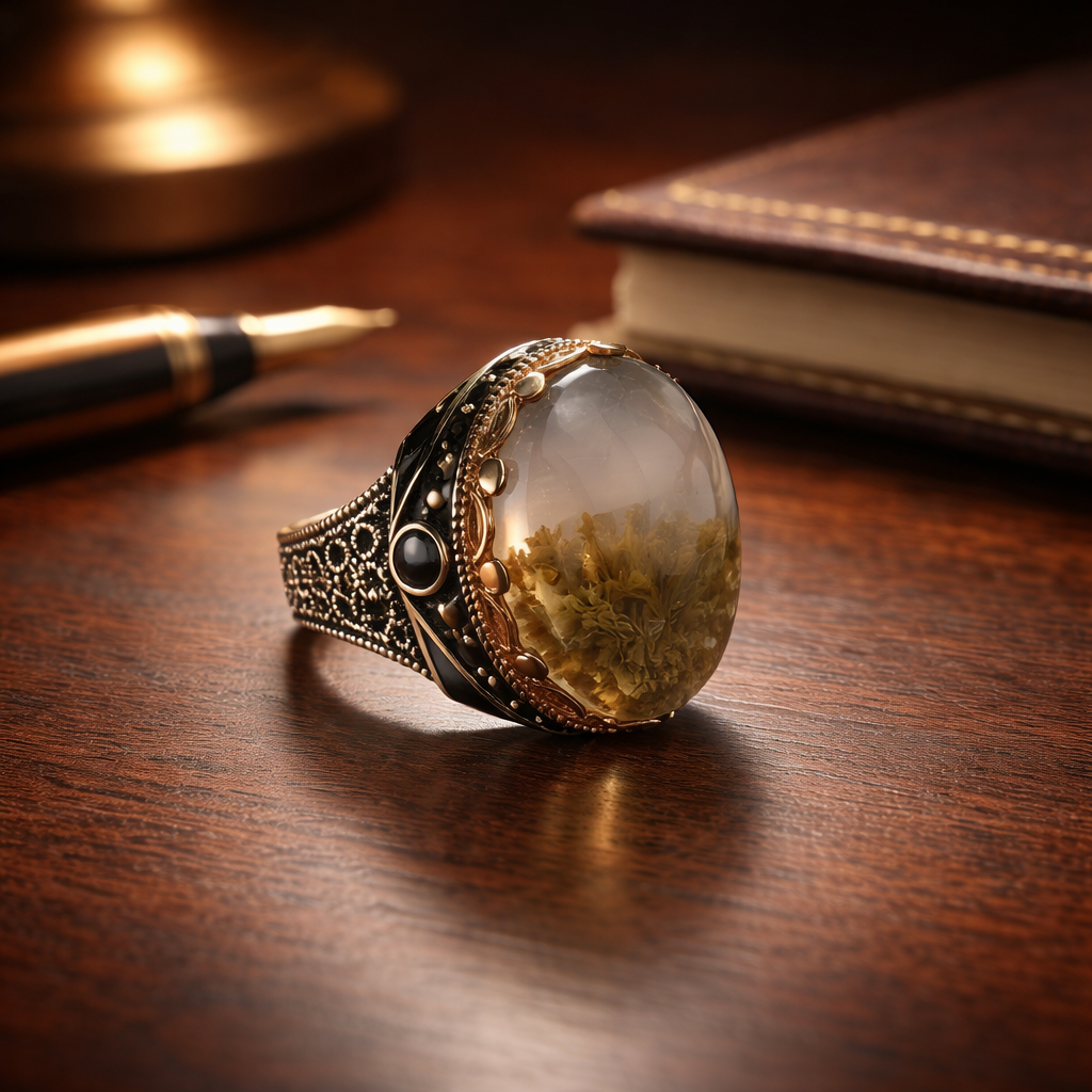 Imperial Moss Landscape Agate Ring – Collector’s Edition