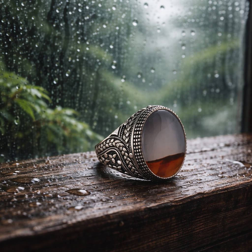 Horizon Split Agate Ring