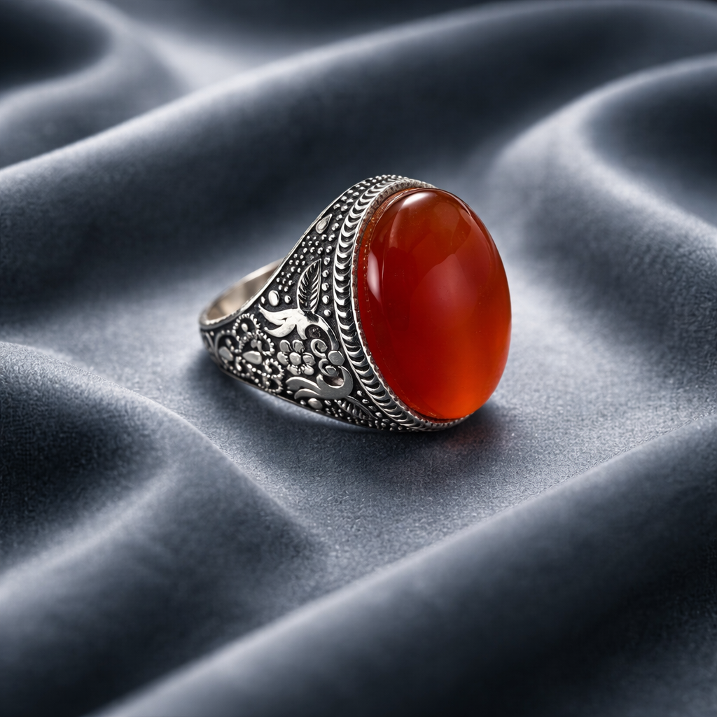 Heritage Red Yemeni Agate Ring