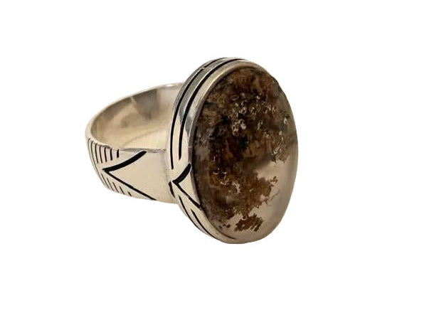 Imperial Moss Agate Ring