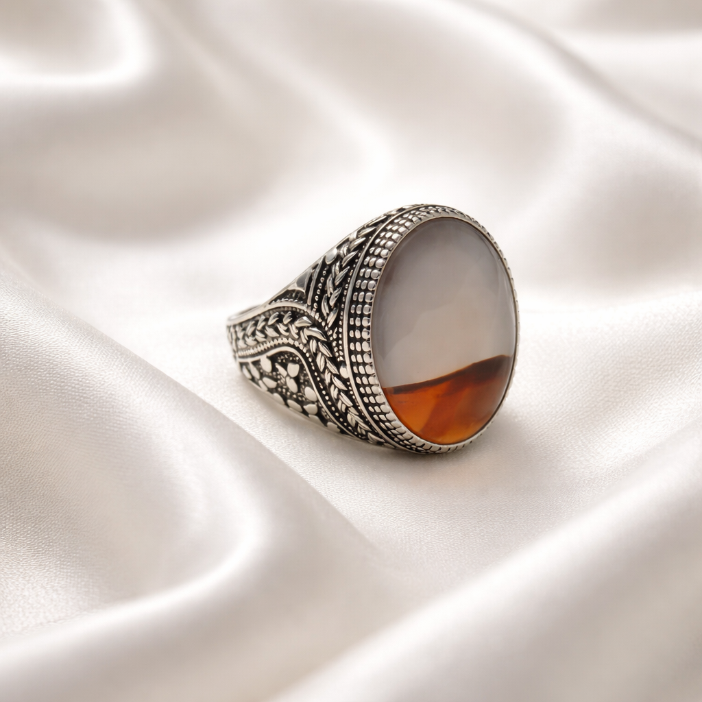 Horizon Split Agate Ring