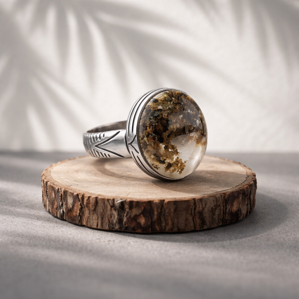 Imperial Moss Agate Ring